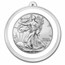 2021 1 oz Silver Eagle Type 2 - w/Holiday Tin, Santa's Buckle